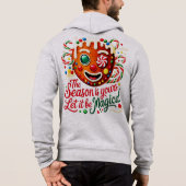 Magischer Männer-Gingerbread-Weihnachtspullover  Hoodie (Rückseite)