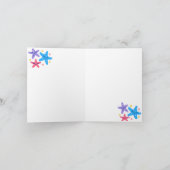 Magischer Meerjungkuchen Valentinstag Feiertagskarte (Innenseite)