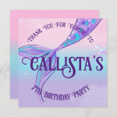 Magischer Mermaid-Schwanz Danke, Cards (Vorne/Hinten)