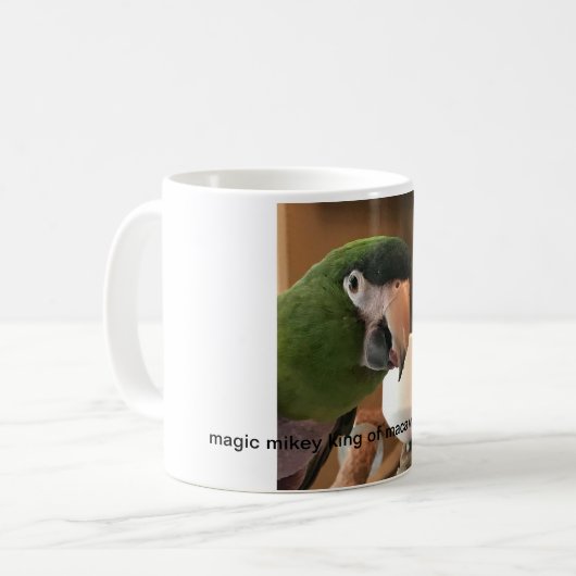 magischer mikey König von Macaws gerade beclaws Kaffeetasse (Vorderseite Links)