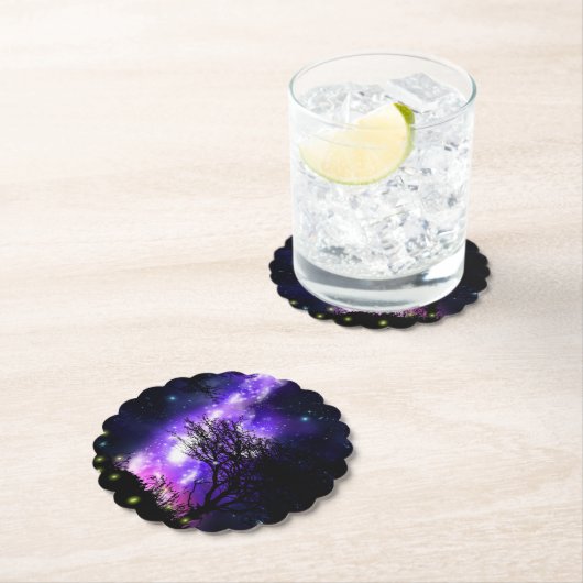 Magischer Milchstraßenpapier-Untersetzer Untersetzer (Vor Ort)
