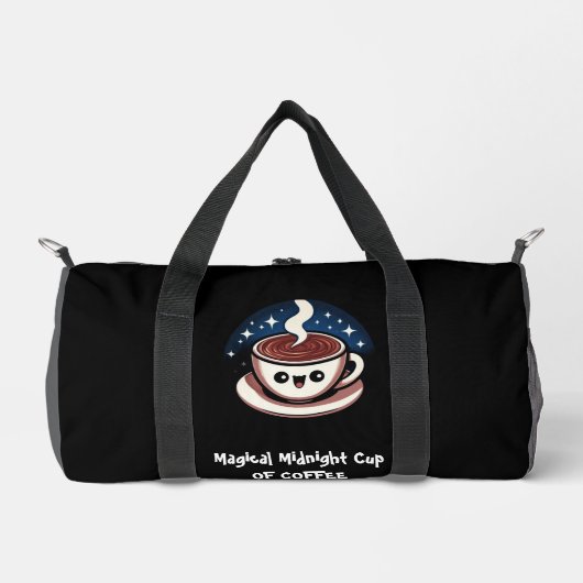 Magischer Mitternachtskaffee Duffle Bag (Vorderseite)