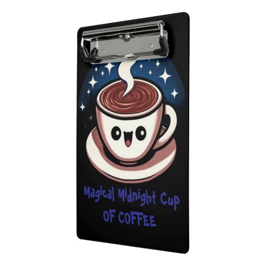 Magischer Mitternachtskaffee Mini Klemmbrett (Gewinkelt2)