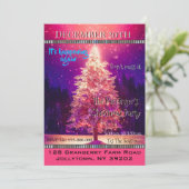 Magischer Moment Dreamähnliches Weihnachtsfest Par Einladung (Stehend Vorderseite)