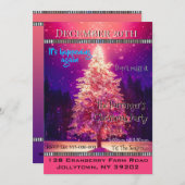 Magischer Moment Dreamähnliches Weihnachtsfest Par Einladung (Vorne/Hinten)