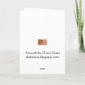 Magischer Mond - Gruß-Karte Karte (Rückseite)