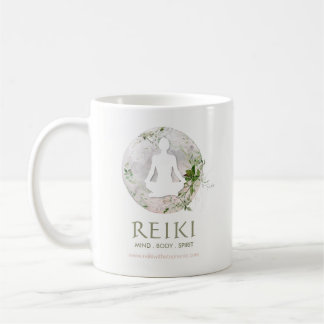 Magischer Mond und Grüner Reiki Kaffeetasse