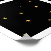 Magischer Mond und Sterne Nachtschlaf Poster (Ecke)