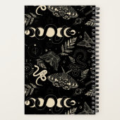 Magischer Mondmond und Schlangen Notizblock (Rückseite)