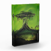 Magischer Morchel-Pilz-Mond Fotoblock (Links)