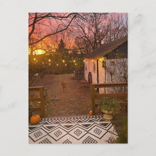 Magischer Morgen Postkarte (Vorderseite)