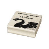 Magischer Mythischer Drache Dieses Buch gehört Gummistempel (Stempel)