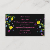 Magischer Nachtgarten Visitenkarte (Rückseite)