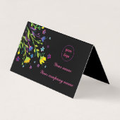 Magischer Nachtgarten Visitenkarten (Vorderseite)