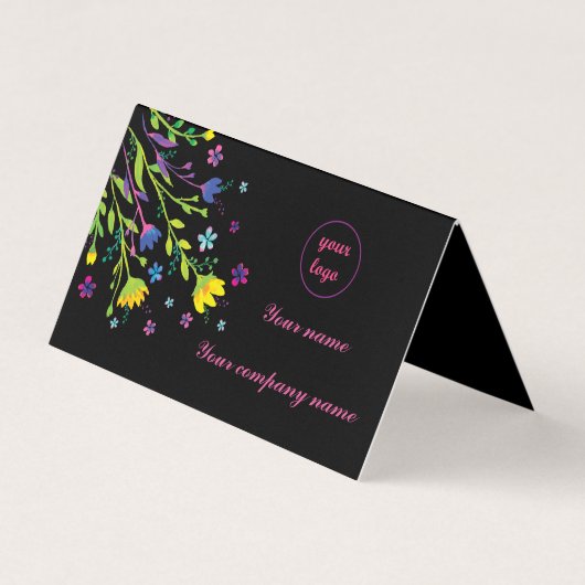 Magischer Nachtgarten Visitenkarten (Vorderseite)