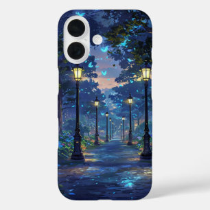 Magischer Nachtwaldpfad iPhone 16 Hülle