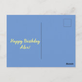 Magischer niedlicher Froschpilz Postkarte (Rückseite)