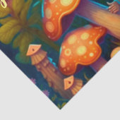 Magischer niedlicher Froschpilz Seidenpapier (Detail)