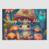 Magischer niedlicher Froschpilz Seidenpapier (Vorderseite)