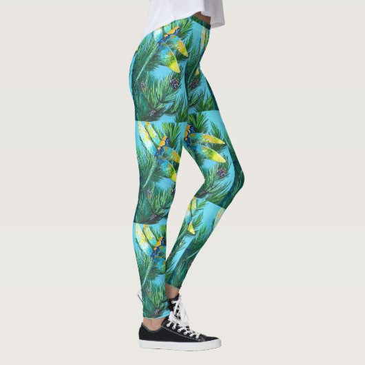 Magischer Niedlicher Libellenbaum Leggings (Rechts)