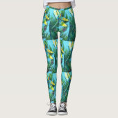 Magischer Niedlicher Libellenbaum Leggings (Vorderseite)