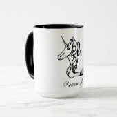 Magischer Niedlicher Monogramm L-Text für benutzer Tasse (Vorderseite Links)