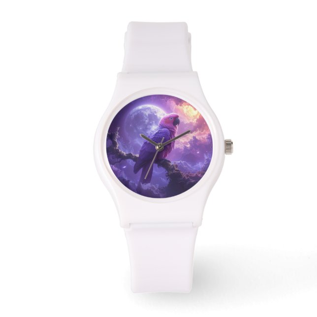Magischer Papagei Armbanduhr (Vorderseite)