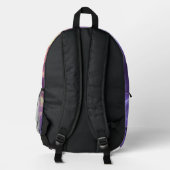 Magischer Papagei Bedruckter Rucksack (Rückseite)