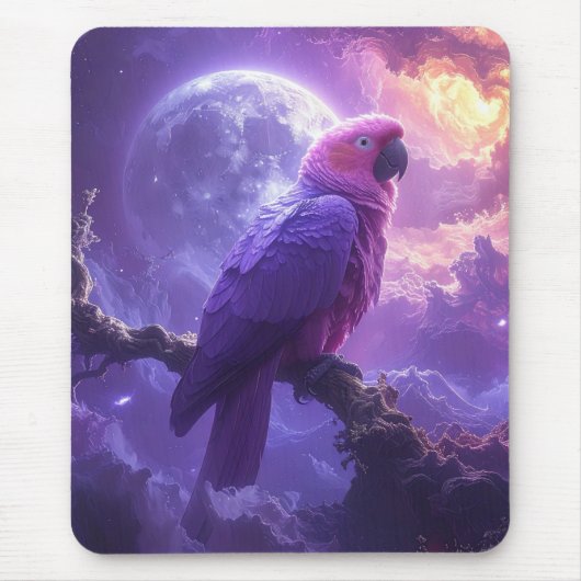 Magischer Papagei Mousepad (Vorne)