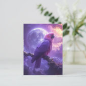 Magischer Papagei Postkarte (Stehend Vorderseite)
