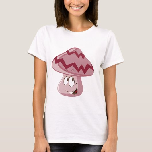 Magischer Pilz Emoji T-Shirt (Vorderseite)