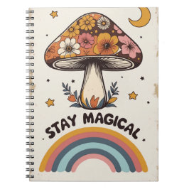 Magischer Pilz Notizbuch | Boho Süßes Journal Notizblock