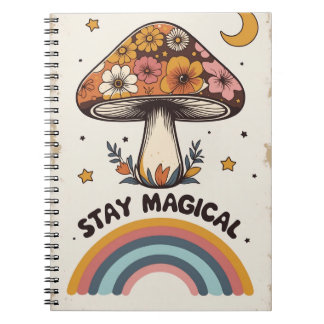 Magischer Pilz Notizbuch | Boho Süßes Journal Notizblock