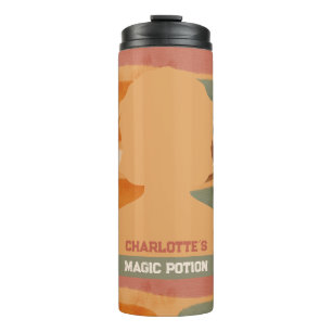 Magischer Potion-Name Handbemalt Orange Braun Grün Thermosbecher