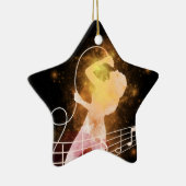 Magischer Power von Musik und Sänger Keramik Ornament (Rechts)