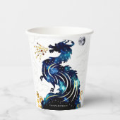 Magischer Radiant Dragon zum Geburtstag Pappbecher (Vorderseite)