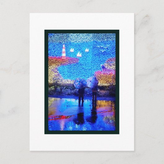 Magischer Regen Postkarte (Vorderseite)