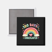Magischer Regenbogen 100 Tage Kindergartenlehrer Magnet (Vorderseite/Rückseite)