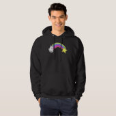 Magischer Regenbogen Caticorn Katze Hoodie (Vorne ganz)