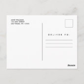 Magischer Regenbogen Einhorn Geburtstag Danke Kart Postkarte (Rückseite)