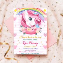 Magischer Regenbogen Einhorn Geburtstag