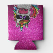 Magischer Regenbogen Einhorn Glitzer Whimsical Geb Dosenkühler (Rückseite)