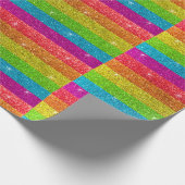 Magischer Regenbogen Einhorn Glitzer Whimsical Geb Geschenkpapier (Ecke)