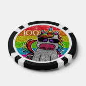 Magischer Regenbogen Einhorn Glitzer Whimsical Geb Pokerchips (Einzeln)