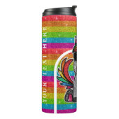 Magischer Regenbogen Einhorn Glitzer Whimsical Geb Thermosbecher (Nach links gedreht)