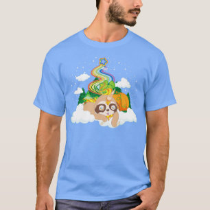 Magischer Regenbogen-Einhorn-Liebhaber Faules Tier T-Shirt