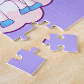 Magischer Regenbogen Einhornname Lila Jigsaw Puzzl Puzzle (Seite)