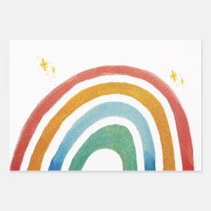 Magischer Regenbogen Geschenkpapier Set