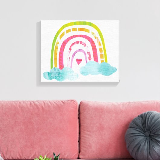 Magischer Regenbogen Leinwanddruck (Insitu (Wohnzimmer))