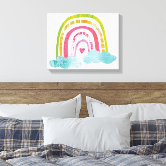 Magischer Regenbogen Leinwanddruck (Insitu (Schlafzimmer))